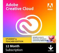 Adobe Creative Cloud Pro Student & Teacher Version 100 Go - 1 Utilisateur - 1 An - (Windows/Mac)
