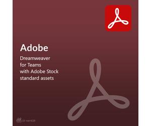 Adobe Dreamweaver for Teams with Adobe Stock standard assets