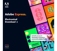 Adobe Express Premium | 1 an | Windows, Mac, Android et iOS | 100 Go de stockage en nuage