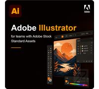 Adobe Illustrator for Teams with Adobe Stock Standard Assets 50 - 99 Utilisateur(s)