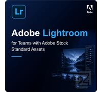 Adobe Lightroom for Teams with Adobe Stock standard assets 10 - 49 Utilisateur(s)