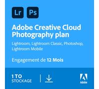 Adobe Creative Cloud Photography 1 licence(s) Téléchargement électronique de logiciel Multilingue 1 année(s)