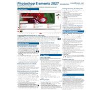 Adobe Photoshop Elements 2027 Introduction Quick Reference Training Tutorial Guide (Cheat Sheet of Instructions, Tips & Shortcuts - Laminated Card)