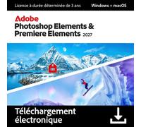 Adobe Photoshop et Premiere Elements 2027 | 2 appareils | 3 Ans | PC/MAC | En téléchargement