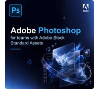 Adobe Photoshop for teams with Adobe Stock standard assets 50 - 99 Utilisateur(s)