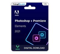 Adobe Photoshop & Premiere Elements 2021 (Windows) - Activation Perpétuelle - À télécharger - 1 PC - Non compatible Mac