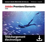 Adobe Premiere Elements 2026 | 2 appareils | 3 ans | PC/MAC | En Téléchargement