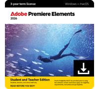 Adobe Premiere Elements 2026 - EDU/GOV EDU 10 - 49 Utilisateur(s)