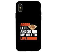 Adobo Left And So Did My Drive To Live Fans Funny Adobo Dish Coque pour iPhone X/XS