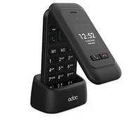 ADOC SC01 4G Téléphone portable à rabat pour seniors, 2 écrans, Bluetooth, Wi-Fi, lampe de poche et radio, gros boutons et icônes, bouton SOS, facile à utiliser, 3 mémoires directes, compatible avec