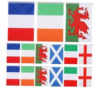 ADOCARN 1 Ensemble Banderole de Drapeaux Internationaux Drapeaux de Pays pour Décoration de Bars Clubs de Mètres pour Événements Culturels