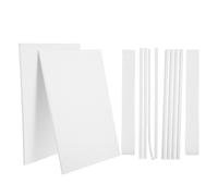 ADOCARN 1 ensemble de panneaux isolants en mousse pour climatiseur de fenêtre : kit universel de joints latéraux pour climatiseur - bloqueur de d'air en mousse EVA et coupe-froid pour l'isolation