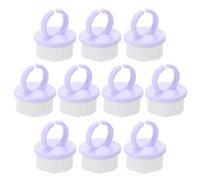 ADOCARN 10 Pièces Brosse de Nettoyage pour Forme Anneau pour en Polystyrène Poils en Pp Prise en Main Facile et Compacte pour Pédicure pour Voyage et Peau Sensible