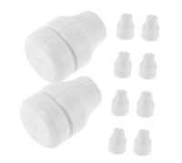 ADOCARN 10 Pièces Pendentif de Perspective Conseils pour Tirer Le Cordon Tirer Les extrémités du Bouton du Cordon poignée de Traction légère poulie de fenêtre Plastique Blanche