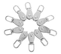 ADOCARN 10 Poulies à Gorge en Acier Inoxydable M15 Poulies de Levage à Roulement pour Câble Métallique à Corde Poulie de Traction Industrielle Roulettes de Levage Résistantes Usage