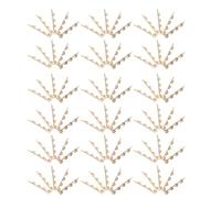 ADOCARN 100 Pièces Barrette à Cheveux en Fer Doré avec Plateau Rond à Collerette, Base DIY Polyvalente et Fiable pour Coiffures Décontractées et Formelles