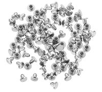 ADOCARN 100 Pièces Clous de Pneus D’Hiver en Alliage Pcs, Crampons Antidérapants Universels 6,5-5,7 MM pour Voitures et Vtt, Accessoires Auto pour Traction Neige et Tout-