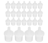 ADOCARN 100 Pièces Embouts de Remplacement Blanc pour Colle à Extensions de Cils en Plastique, Contrôle Précis du Dépôt Liquide, Utilisation Pratique en Salon de Beauté