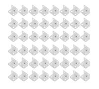 ADOCARN 100 Pièces Équerre d'angle pour Renforcement Mobilier Argenté en Acier Laminé à Froid 90 Degrés Alignement Précis, Compatible Chaises et Cadres de Lit en Chambre ou Salon