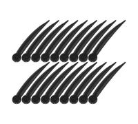 ADOCARN 100pcs Insert de Bec Réaliste en Plastique Noir pour Poupées et Moineaux, Accessoires de Bec Polyvalents Design Détaillé pour Artisanat DIY et Présentations