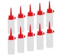 ADOCARN 10pcs Bouteilles de Colle en Vrac en Plastique Souple avec Embout Fin pour Application Précise et Contrôlée, Flexibles, Adaptées aux Projets de Loisirs Créatifs et Tâches DIY