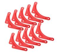ADOCARN 10pcs Équerres de Fixation D'angle en Alliage D'aluminium pour Escabeau, Feuilles de Renforcement Triangulaires Robustes, Accessoires DIY pour Sécurité et Stabilité
