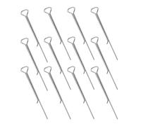 ADOCARN 12 Pièces Porte-Bougie en Acier Carbone Argenté, Clip de Fabrication de Bougies Facile à Utiliser, Compatible pour Projets de Fabrication de Bougies DIY