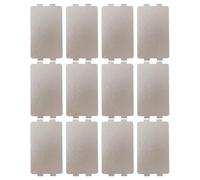 ADOCARN 12pcs Feuilles de Mica pour Four à Micro-ondes, Couvercle Isolant Blanc Propriétés Isolantes, Adaptable et Découpable, pour Réparation de Micro-ondes