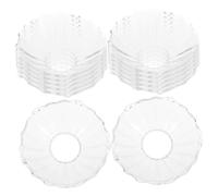 ADOCARN 12pièces Protège-Bougie Anti-Gouttes Lot de Bac De Récupération De Cire pour Bougeoirs Protection De Table pour Décoration Intérieure