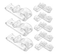 ADOCARN 16pièces Lot de Crochets De Fixation pour Chaîne De Store Enrouleur Guide-Cordon Inclus De Rideau avec Vis pour Stores Tendus