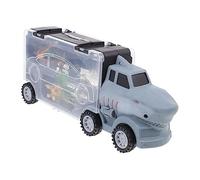 ADOCARN 1ensemble Camion De Transport Forme De Requin Camion De Stockage Animaux pour Garçon Fille Jouet De Et Imagination pour Et Couleur Bleu