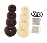 ADOCARN 1ensemble Set Accessoires De Chignon Donuts Épingles u Et Élastiques Pour Coiffures Élégantes Et Pratiques Pour Femmes