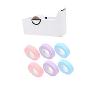 ADOCARN 1ensemble Set De Bandes Adhésives Pour Greffe De Avec Coupeur De Bandes Isolantes Respirantes Non-tissé Violettes Bleues Roses Pour Salon De Beauté Et Utilisation Personnelle