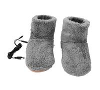 ADOCARN 1paire Usb Electric Plush Warm Shoes Chaussures Chauffantes Électriques Pratiques Pour Hiver Confortable Idéales Pour Bureau Études