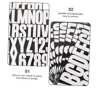 ADOCARN 2 Ensembles Autocollants Lettres Vinyle Lettres Adhésives Imperméables pour Boîte Aux et Panneaux Extérieurs Stickers Alphabet Durable pour Portes et Bureaux