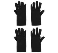 ADOCARN 2 Paires Noirs Multifonctions en Polyuréthane Élastiques Confortables pour Bijouterie, Performance de Scène et Usage Polyvalent