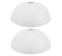 ADOCARN 2 pièces Abat-jour Plastique Décoratif pour Lampe Maison Lot de Forme Champignon avec Central Léger et Facile à Installer Adapté pour Plafonnier et Luminaire Suspendu