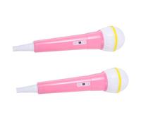ADOCARN 2 Pièces Microphone de Micro Réaliste pour Accessoire pour Jeux de Scène et Karaoké Favorise Imagination et Soi