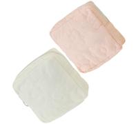 ADOCARN 2 Pièces Pochette Toilettte Portable en Polyester Format Petit pour Serviettes Hygiéniques Rose et Ivoire Destinée aux Femmes en Milieu Scolaire Plein Air