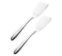 ADOCARN 2 Pièces Spatule à Frire en Acier Inoxydable 304, Petite Taille, Lot de 2 Pièces, Pelle à Steak Multifonction pour Cuisson Maison et Professionnelle, Ustensile la Cuisine Inox