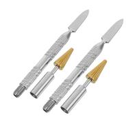 ADOCARN 2 pièces Stylo à Double Extrémité pour Teinture et Collage Bord Cuir Applicateur Polyvalent Peinture Huile et Colle pour Couture Outil et Pratique pour Artisanat Cuir Lot