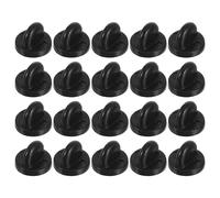 ADOCARN 200pcs Fermoirs de Broche en Caoutchouc Noir pour Épingles de Cravate et Badges, Facile à Utiliser sans Outils, pour Bijoux et Loisirs Créatifs