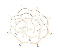 ADOCARN 20pièces Cintres Bois pour Poupées Bjd Accessoires De Rangement Pratiques pour Vêtements De Poupées