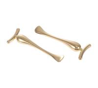 ADOCARN 2pcs Bâtonnets de Massage pour Crème Contour des Yeux en Alliage de Zinc Or, Double Fonction Massage et Application, Outil Pratique pour Femmes
