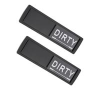 ADOCARN 2pièces Aimant Pourve-vaisselle Double Face Plaque Magnétique Indicateur De Nettoyage Pour Cuisine