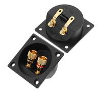 ADOCARN 2pièces Bornier Haut-Parleur Voies Cuivre Pur Bornes de Boîtier pour Subwoofer et Enceinte Auto Connecteur Fiable pour Installation DIY