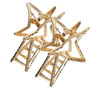 ADOCARN 2pièces Étoiles Clips à Cheveux Accessoires Métalliques Élégants Pour Femmes Petites Épingles à Cheveux Pour Coiffures Pour Toutes Les Occasions Doré