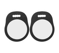 ADOCARN 2pièces Miroir De Coiffeur avec Poignée Unique Miroir Ronde Mousse Antichoc pour Salon De Beauté Et Accessoires De Barbier à Main Incassable pour Styliste