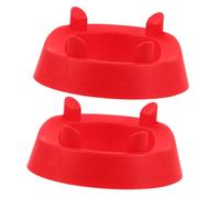 ADOCARN 2pièces Support De Ballon Multifonctionnel Étagère De Rangement pour Football Et Rugby pour Pratique Sportive Et Décoration Couleur Rouge