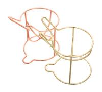 ADOCARN 2pièces Support Éponge Beauté Métal Forme De Lapin Doré Et Doré Porte Éponge Maquillage Organisateur Élégant Et Compact Pour Vanity